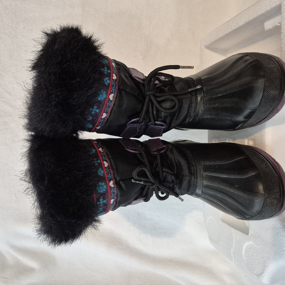 Womans Boots Waterproof Faux Fur Size 6